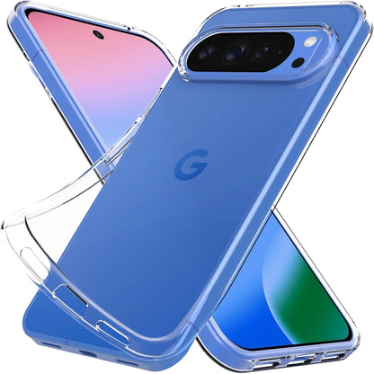 Silicone Clear for Google Pixel 10/10 Pro Case. Soft Slim-Fit Transparent TPU Si