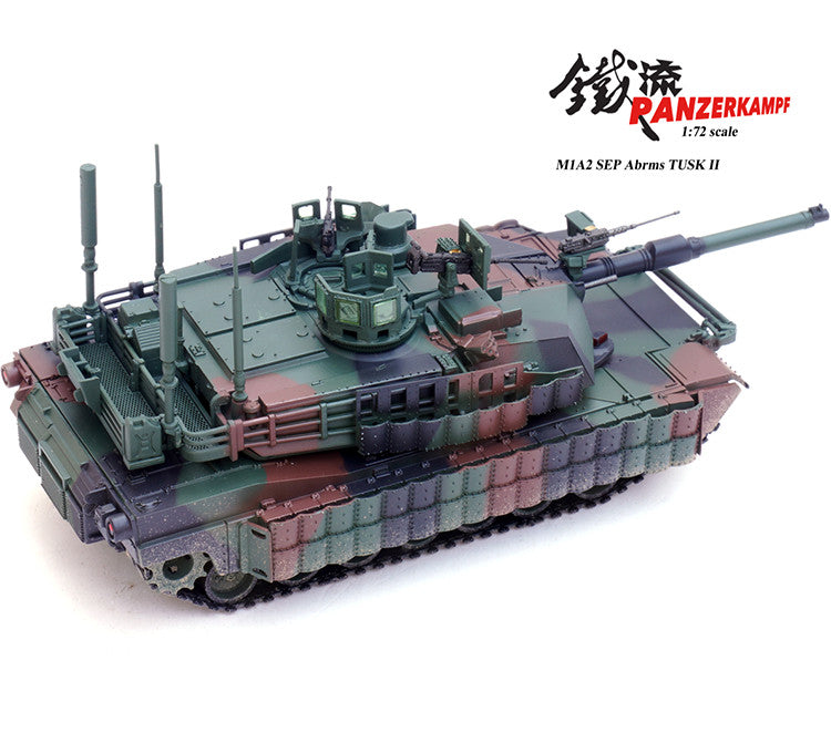 Panzerkampf1/72 U.S. M1A2 Sep TuskII M1 Military Main Battle Tank Model Ornament