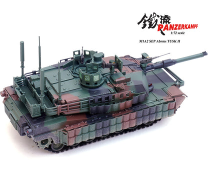 Panzerkampf1/72 U.S. M1A2 Sep TuskII M1 Military Main Battle Tank Model Ornament