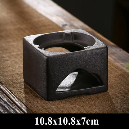 Household Ceramic Candle Holder Tea Fire Stoves Candle Heating Ceramic Teapot