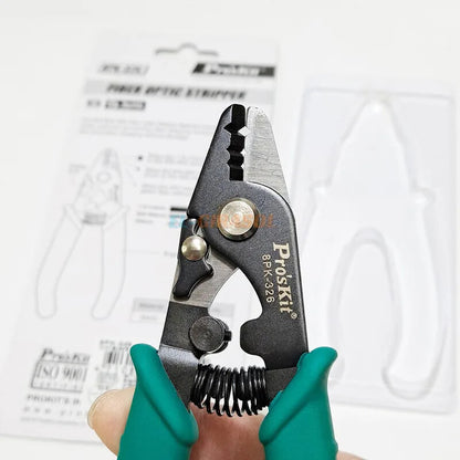 Fiber Optic Stripper Prokit 8PK-326 Clamp Fiber Stripping Pliers Tri-hole Fiber