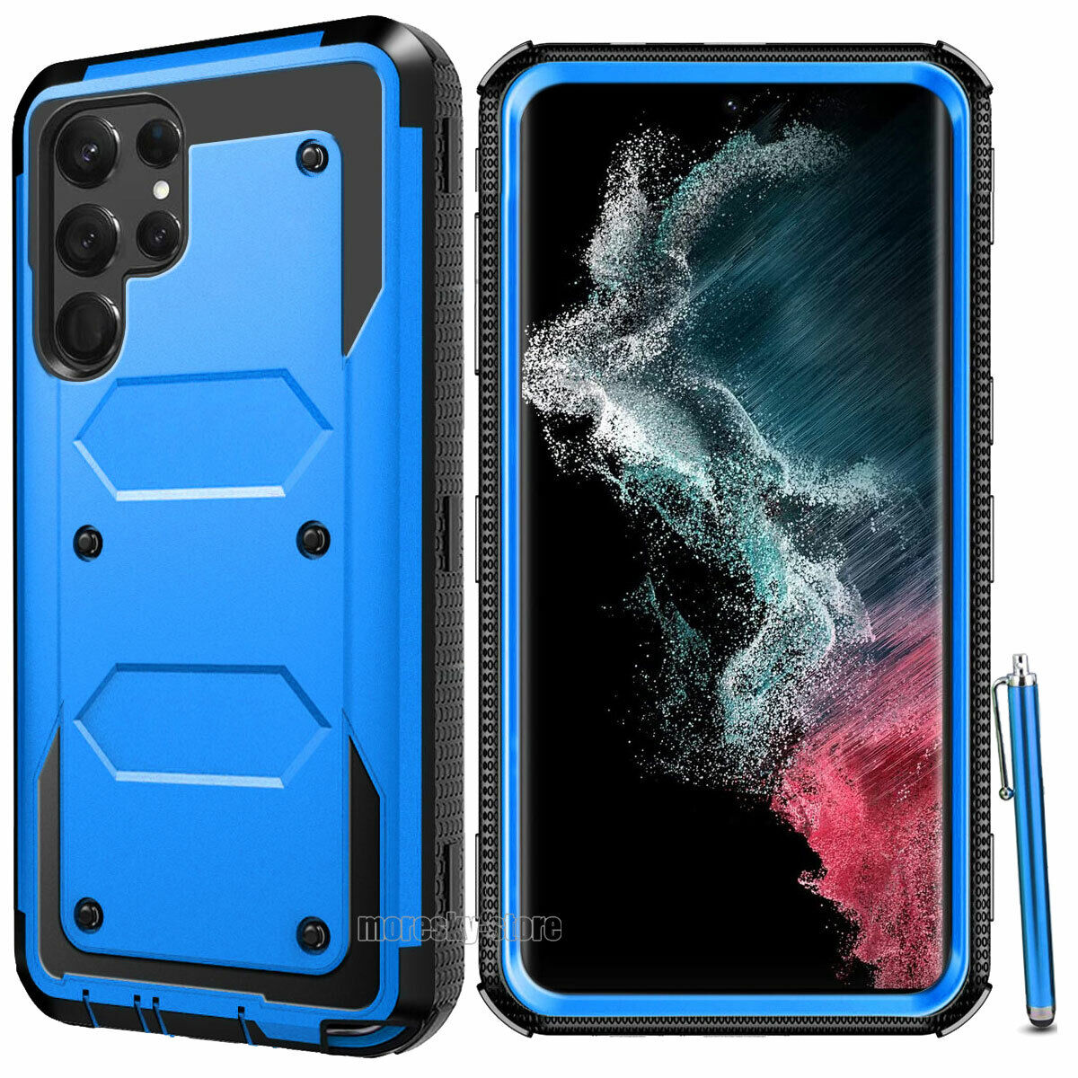 For Samsung Galaxy S22 Plus Ultra 5G Rugged Rubber Hard Shockproof Case Cover