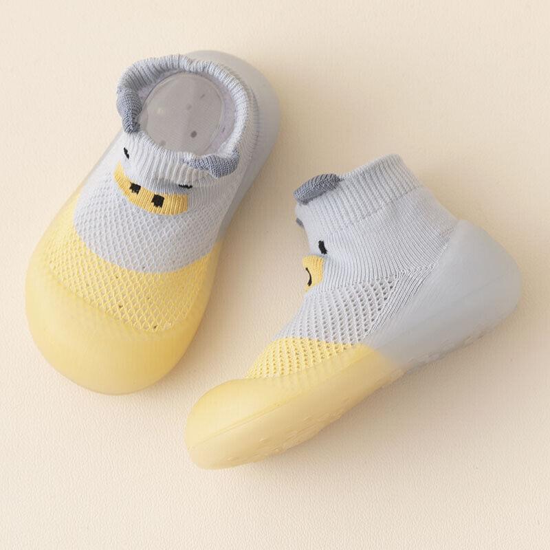 Baby Infant Mesh Toddler Breathable Knit Socks Slipper Rubber Sole Floor Shoes