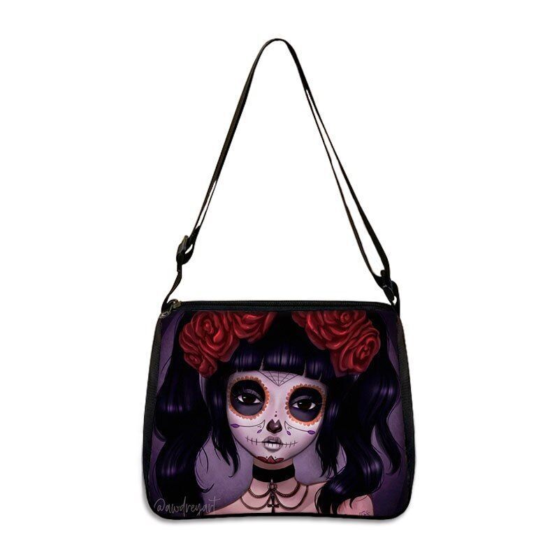 Gothic Skull Women's Bags Large Handbags Messenger Bag Ladies Shoulder Bags 1PC