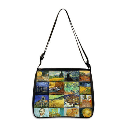 Famous Paintings Handbag Women Shoulder Bags Shopping Bag Canvas Pouch Zipper