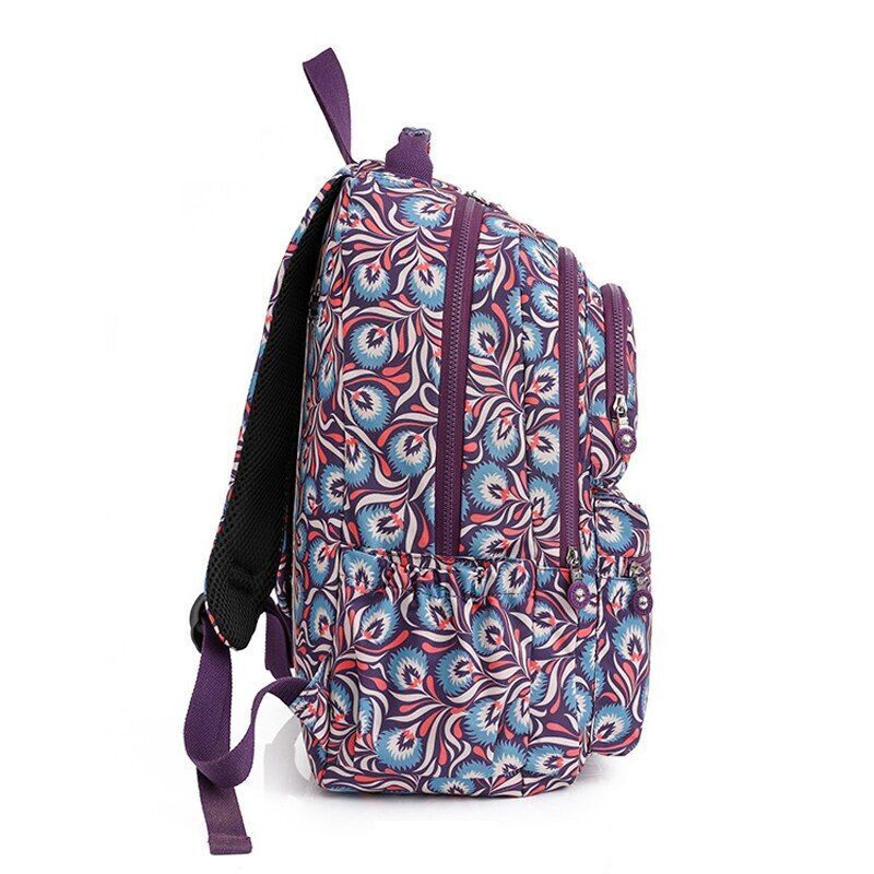 Backpack Large School Bags Anti-theft Nylon Waterproof Travel Rucksack Polyester