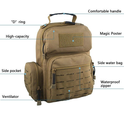 Mens Backpack Tactical Sling Shoulder Bag Molle Travel Chest Pack Outdoor Hiking