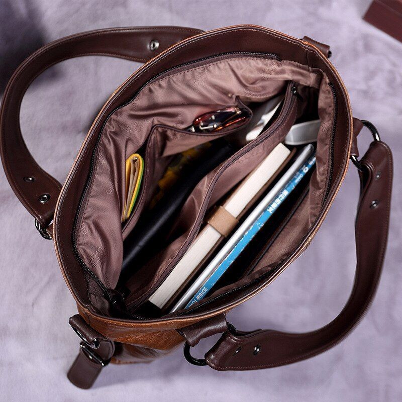 Casual Tote Bag Women Handbags Leather Shoulder Bags Vintage Big Crossbody 1 PC