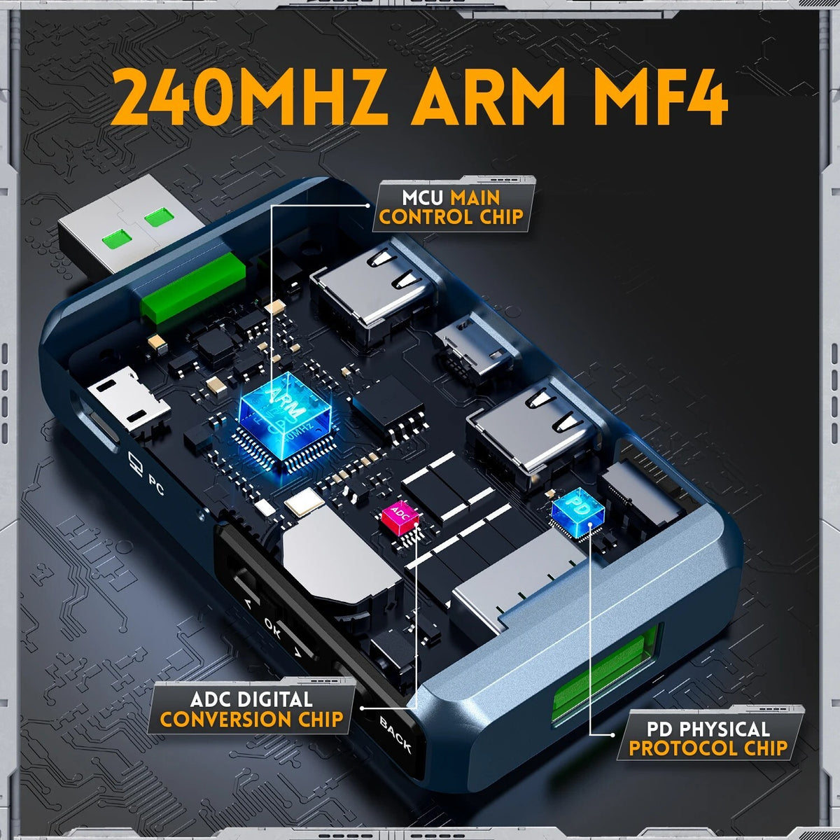 FNIRSI FNB48P USB Tester Voltmeter Ammeter Type C Fast Charge Detection Trigger