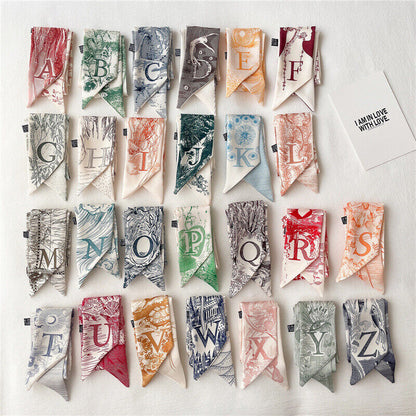 Handbag Handle Ribbon Scarf Band Hair Head Neck Neckerchief Retro Hair Ribbons