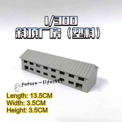 1:300/500 Mini Factory Building Model City Railway Scene Display Model