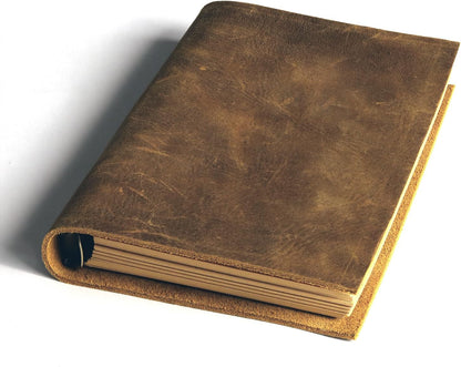 Vintage Leather Journal Notebook Refillable Durable A6 Binder Diary Planner Gift