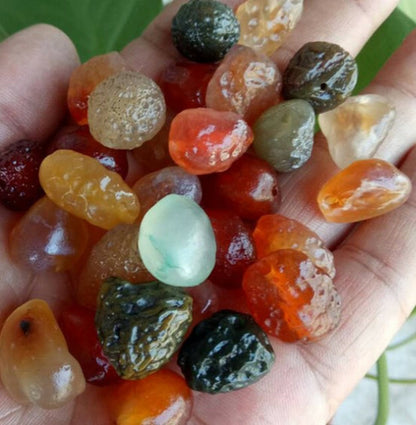 5pcs Natural Multi Colored Gobi Desert JinMai Agate - China