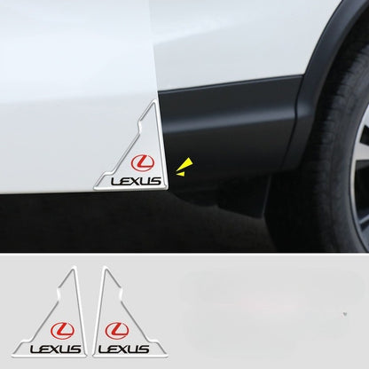 2-piece car door corner anti-collision strip transparent protective tape