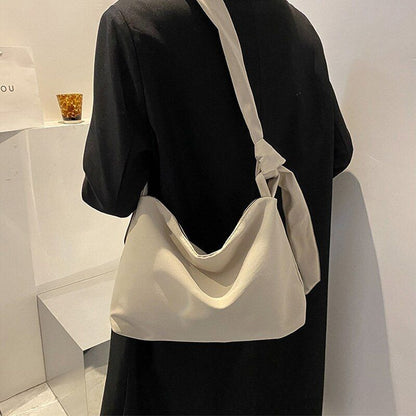 Black Crossbody Bag Handbag Shopper Chain Knotted Straps Messenger Shoulder Bags