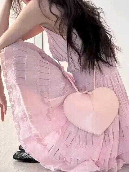 Heart Shape HandbagsWomen Purse Lady Small Shoulder Crossbody Bags
