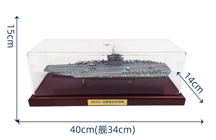1:1000 40CM Fujian 003 Aircraft Carrier #18 Warship Diecast Battle ship Model