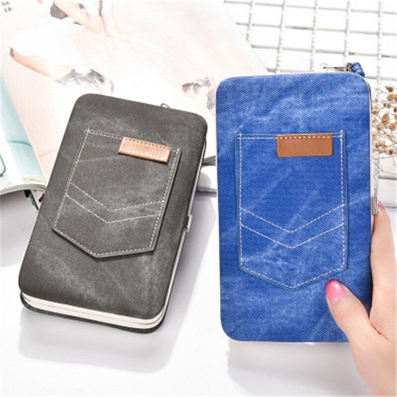 Women's Purse PU Leather Wallet Bag Card&ID Money Clamps Cash Clip Billfold Lady