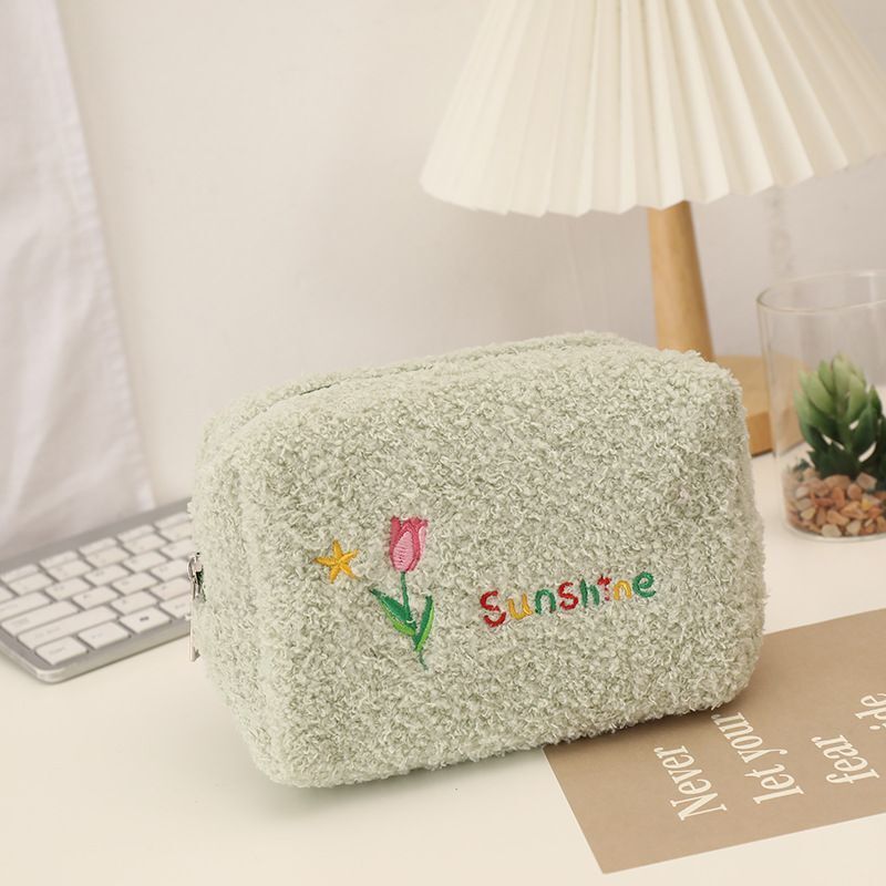 Tulip Flower Travel Cosmetic Storage Bag Makeup Organizer Handbag Wash Purse 1PC
