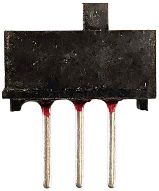 Mini Slide Switch SPDT - Fits on Breadboard (0.1" Lead Spacing), Plastic Body