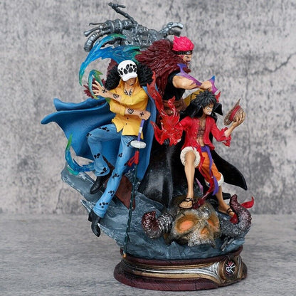Anime One Piece Luffy Law Eustass PVC Action Figure Model Statue Collectible Toy