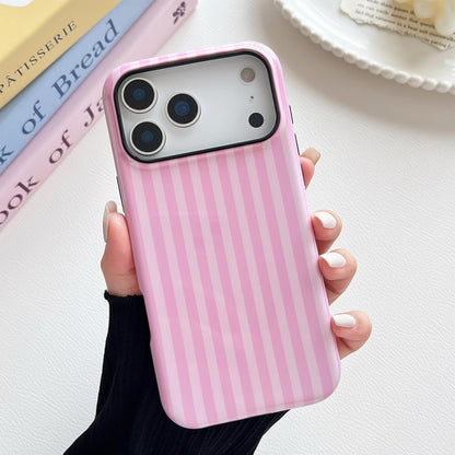 Compatible with Iphone 17 Pro Max Case, Cute Fashion Aesthetic Striped Phone Cas