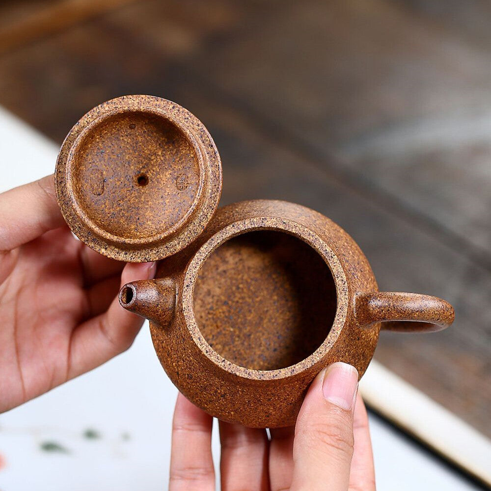 Chinese Tea Pot Real Yixing Zisha Teapot Duan Clay Pan Pot Marked Handmade Pots