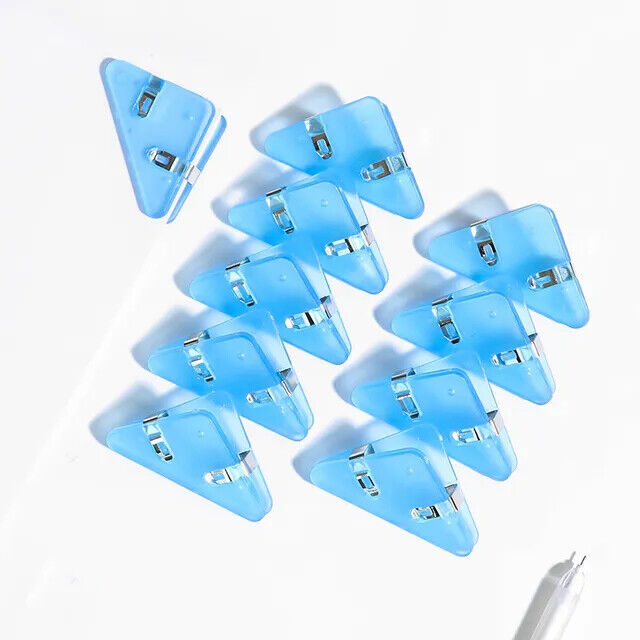 10 PCS Triangle Paper Clips Durable Paper Clamps Protect Book Corner for Student