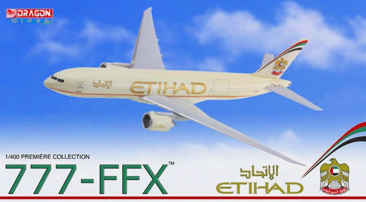 Dragon Boeing 777 Freighter (B777F) 56382 Etihad 1/400 diecast model plane