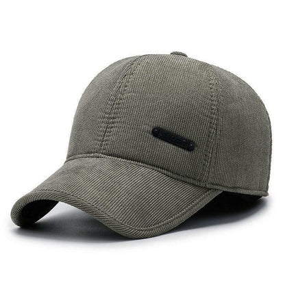 Unisex Men Corduroy Baseball Cap Casual Hat Trucker Classic Adjustable Solid