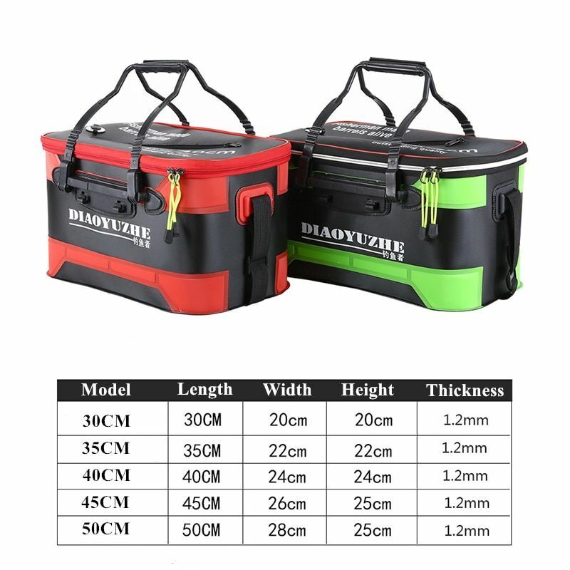 Fishing Bag Thicken Folding Bucket Portable Live Box Storage Outdoor Waterproof