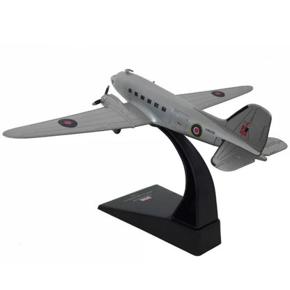 1/144 Scale WWII UK For Douglas C-47 Dakota Mk.IV Transport Plane Model w/ Stand