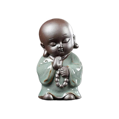 Chinese Little Monk Purple Sands Tea Pet 8cm Tea Play Decoration Tea Ceremony