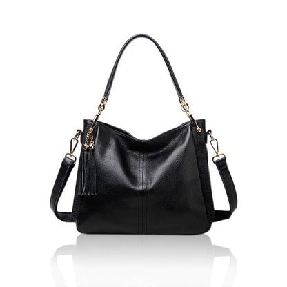 Luxury Handbag Small Square Bag Genuine Leather Tassel Style Sling Bag Traveling