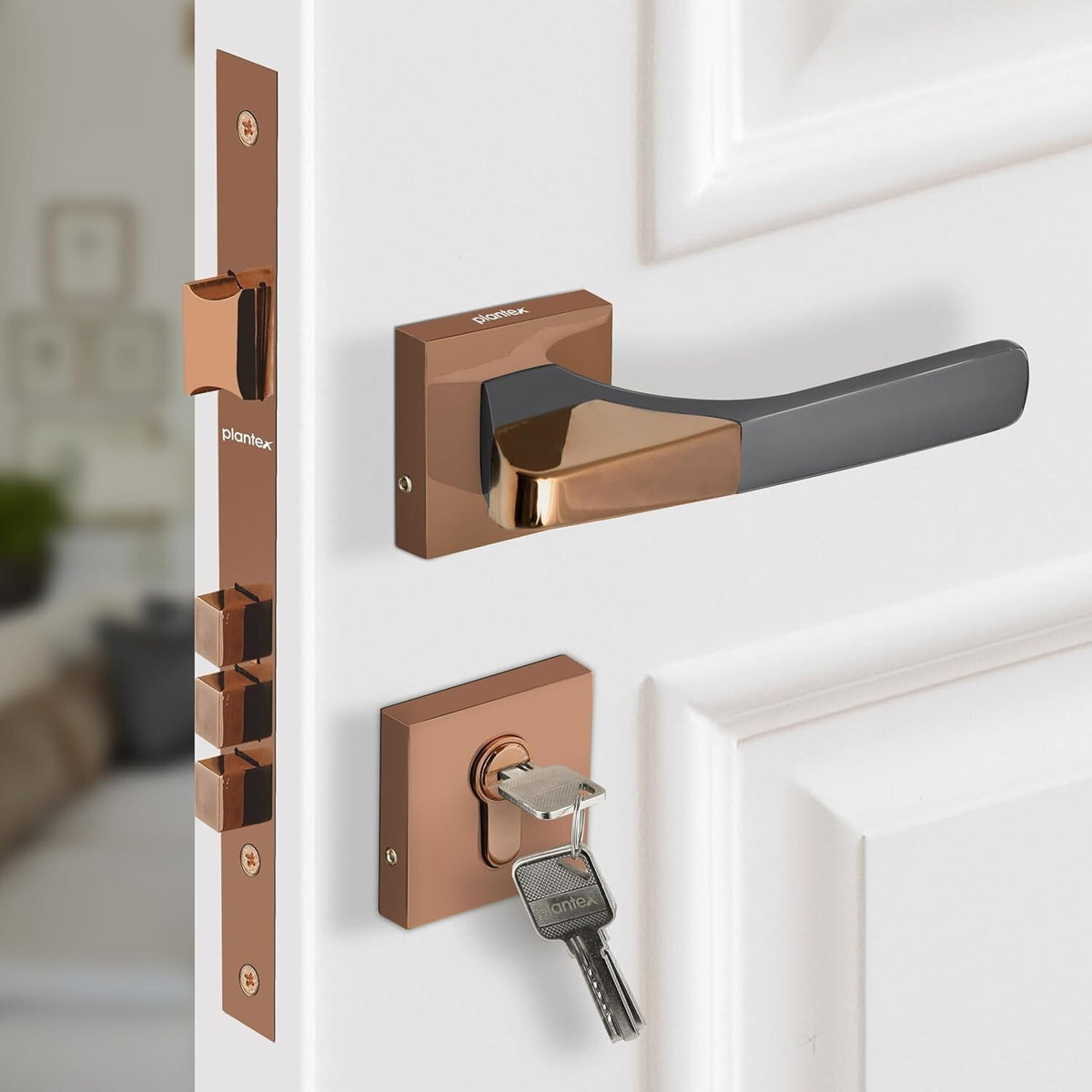 Heavy Duty Mortise Main Door Lock Set For Home With 3 Brass Keys