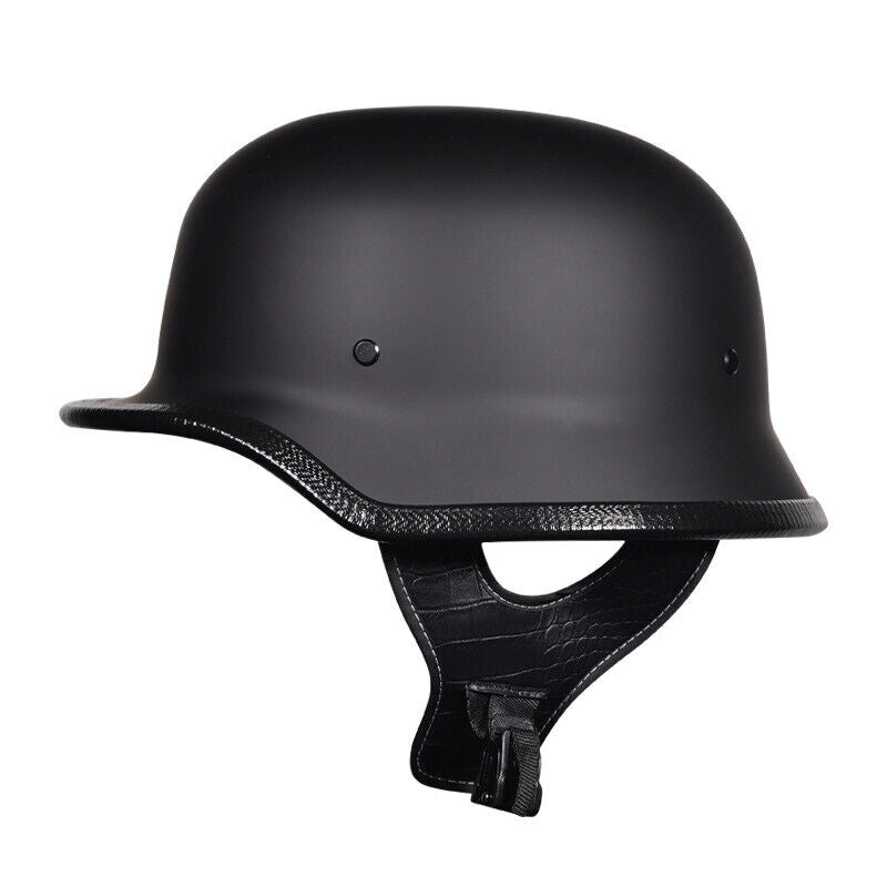 Retro Motorcycle Helmet Steel German Helmet Men Women Half Ladle Shaped Helmet