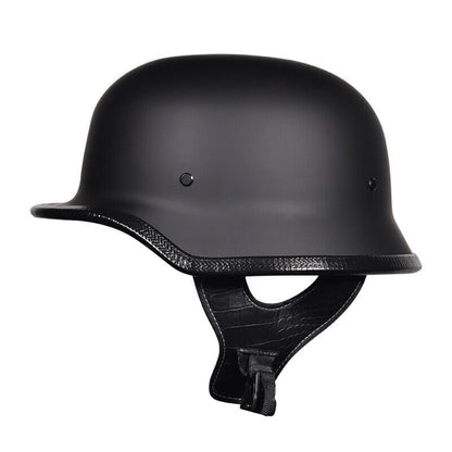 Retro Motorcycle Helmet Steel German Helmet Men Women Half Ladle Shaped Helmet