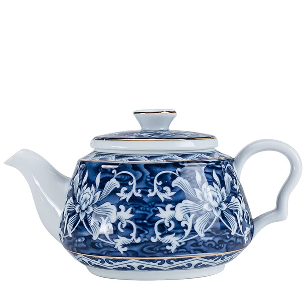 200ml Jingdezhen Teapot Blue Porcelain Retro Household Kung Fu Tea Set
