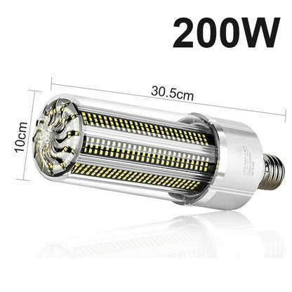 Super Bright LED E27 Corn Bulb 25W-200W Lamp 110V 220V Smart IC E39 E4 Big Power