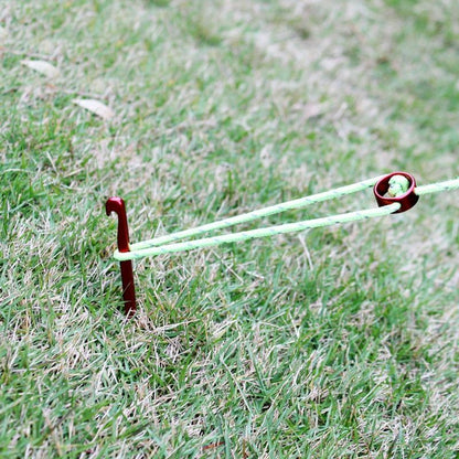 10pcs Aluminum Alloy Tent Pegs Ultralight Square Nail Camping Garden Hook 16cm