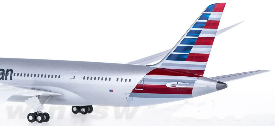 1:200 28CM Hogan American BOEING 787-8 Passenger Airplane ABS Plastic Model