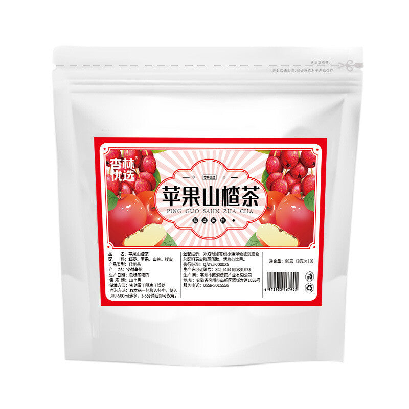 Apple Hawthorn Tea with Red Dates, Tangerine Peel, Fruit Tea Bag, 40g