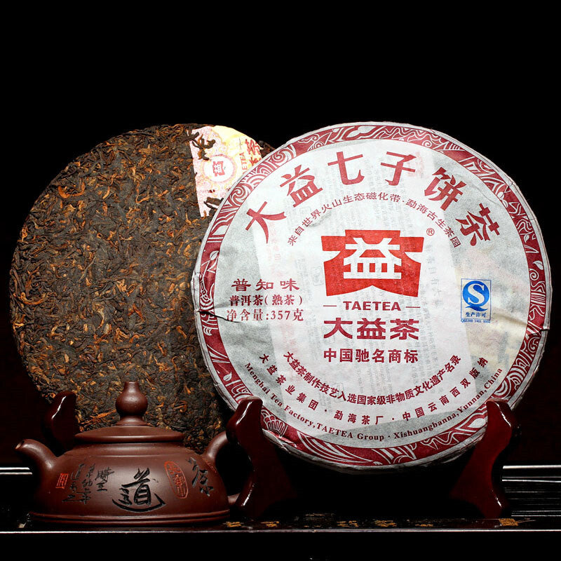 Pu Zhi Wei 2012 TAETEA Dayi Puer Tea Ripe Puerh Menghai Pu'er Tea 357g Batch 201-