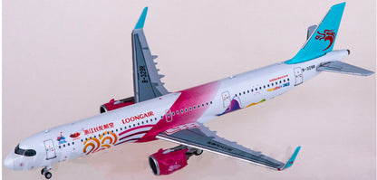 1:400 HYJLwings Loong Air Airbus A321neo Passenger Airplane Diecast Model