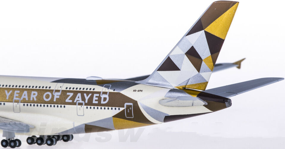 1:500 Herpa ETIHAD AIRBUS A380 Passenger Aircraft Diecast Airplane Plane Model