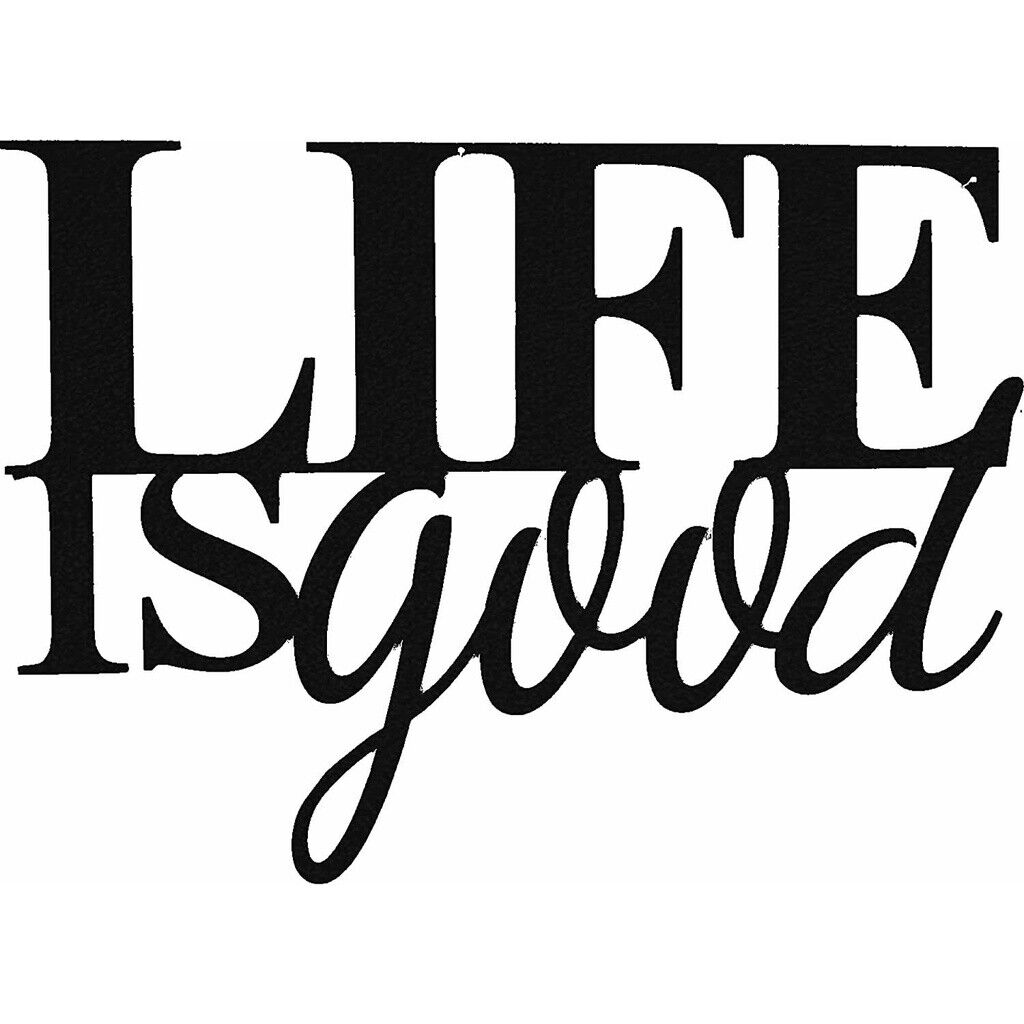 Metal Wall Art - Life Is Good Metal Ornaments Pretty Artwork Wall Stickers