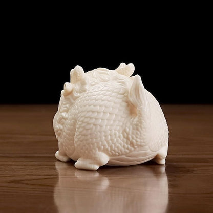Chinese Dragon Ceramic Tea Pet 8.5cm Tea Room Decoration Tea Set Accessories