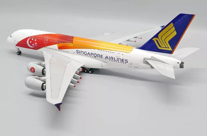 1:200 37CM JC Wings SINGAPORE AIRLINES AIRBUS A380 Plane Diecast Aircrarft Model