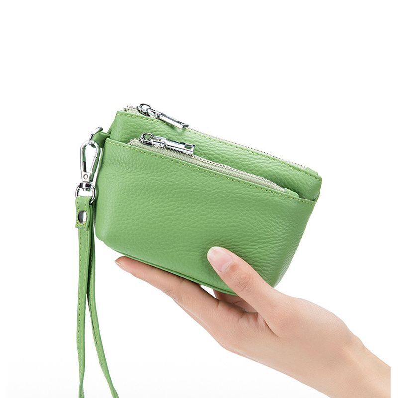 Genuine Leather Wallets Small RFID Purses Large Wallet Soft Cowhide Polyester