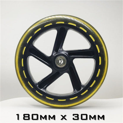 1pc 200/180/175/145/120/40/30/24mm Scooter Skating Wheel Tire PU Skateboard 12 V